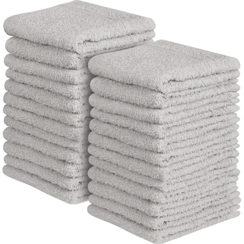 12x 100% EGYPTIAN COTTON TOWELS FACE CLOTH SOFT FLANNEL 500GSM